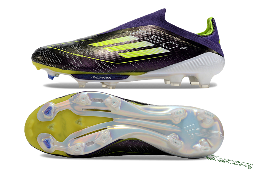 Adidas F50+ Lightstrike Pro FG Football Boots - Purple/Yellow/Blue 1