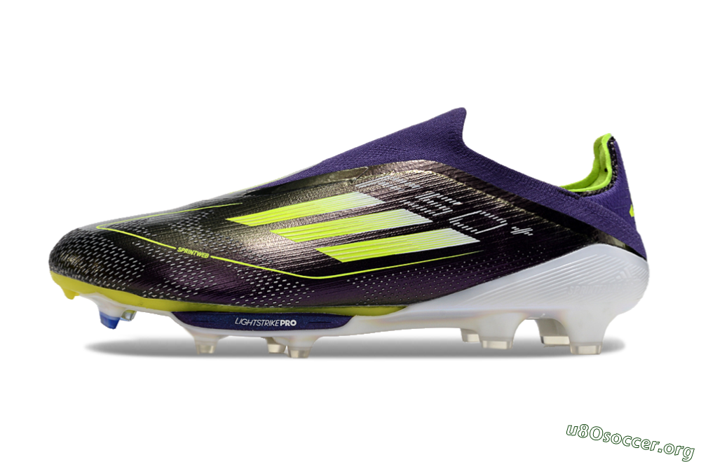 Adidas F50+ Lightstrike Pro FG Football Boots - Purple/Yellow/Blue 3