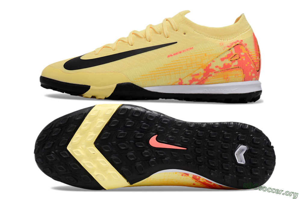 Nike Air Zoom Mercurial Vapor 16 Elit TF Football Shoes - Yellow/Black/Red 1