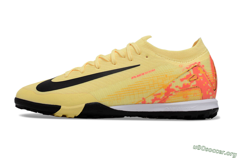 Nike Air Zoom Mercurial Vapor 16 Elit TF Football Shoes - Yellow/Black/Red 3
