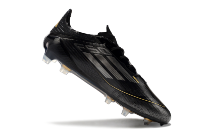 Adidas F50 Elite FG Football Boots - Black/Silver/Gold
