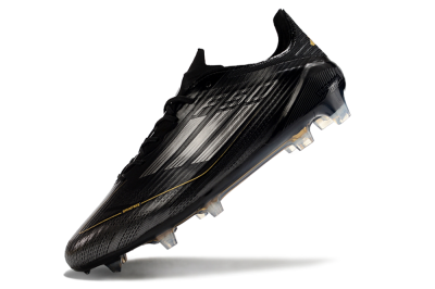Adidas F50 Elite FG Football Boots - Black/Silver/Gold