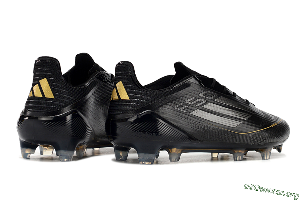 Adidas F50 Elite FG Football Boots - Black/Silver/Gold 6