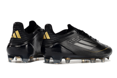 Adidas F50 Elite FG Football Boots - Black/Silver/Gold