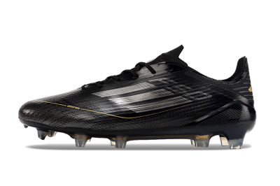 Adidas F50 Elite FG Football Boots - Black/Silver/Gold