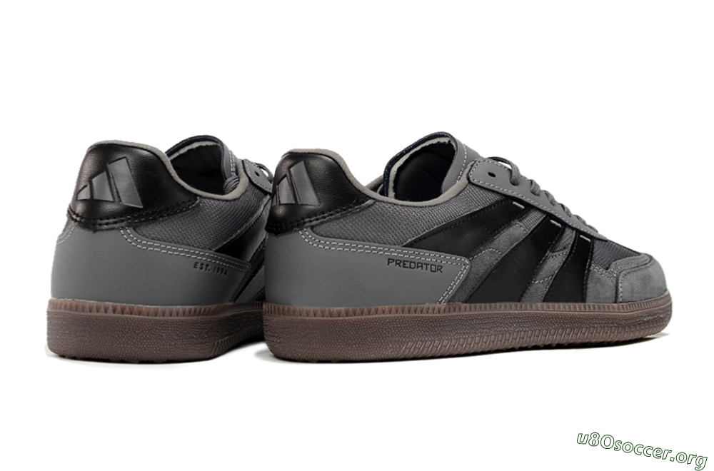 Adidas Predator 24 League Low IC Football Shoes - Grey/Black/Brown 6