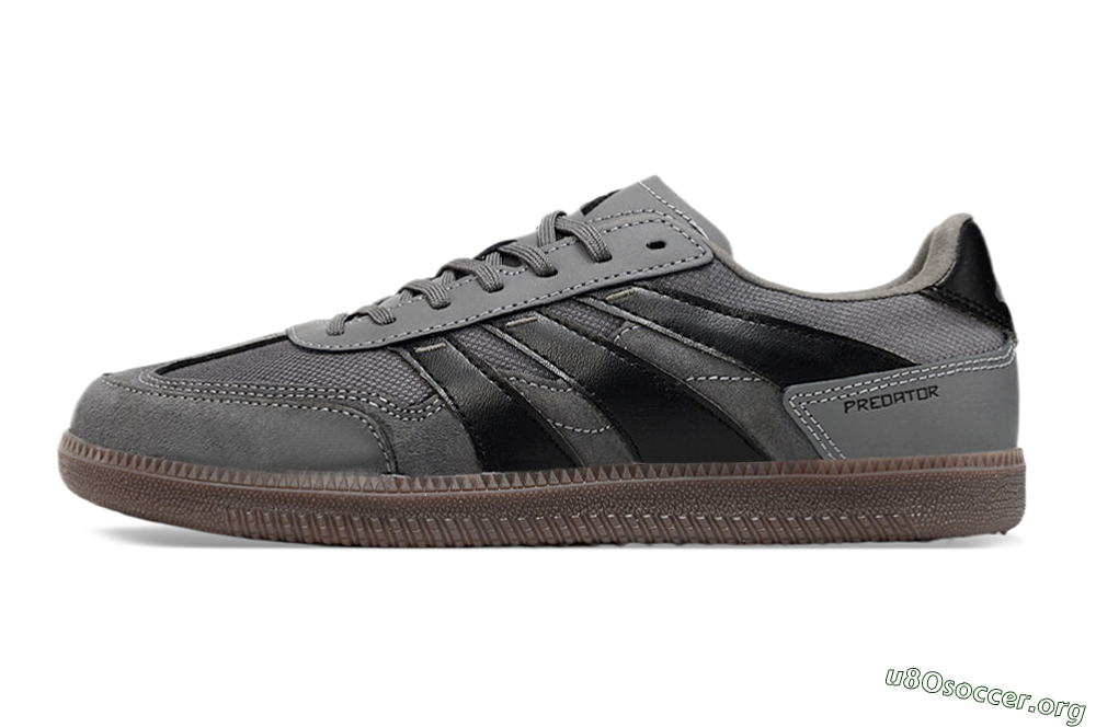 Adidas Predator 24 League Low IC Football Shoes - Grey/Black/Brown 3