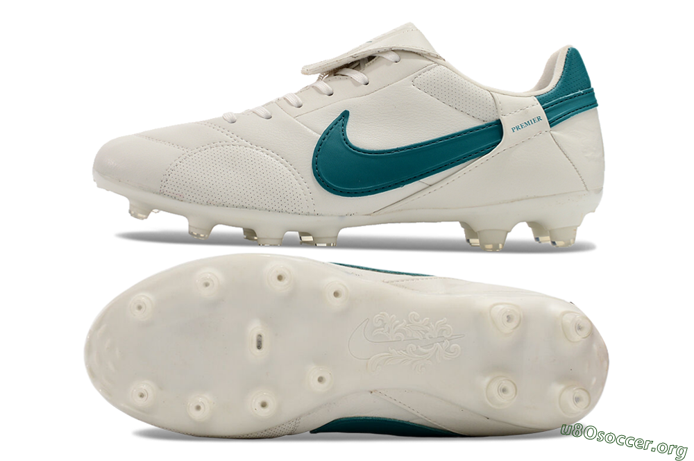 Nike The Premier 3 FG Football Boots - White/Blue 1