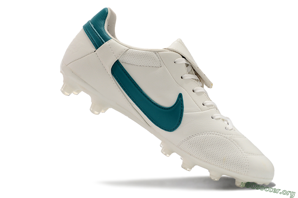 Nike The Premier 3 FG Football Boots - White/Blue 4