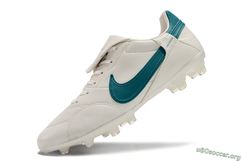 Nike The Premier 3 FG Football Boots - White/Blue 5