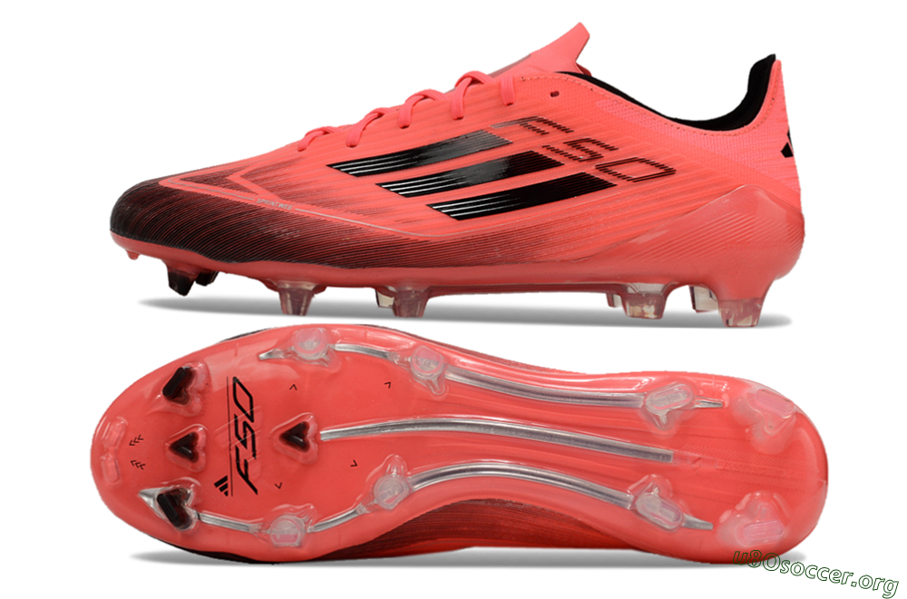Adidas F50 Adizero FG Football Boots - Red/Black 1