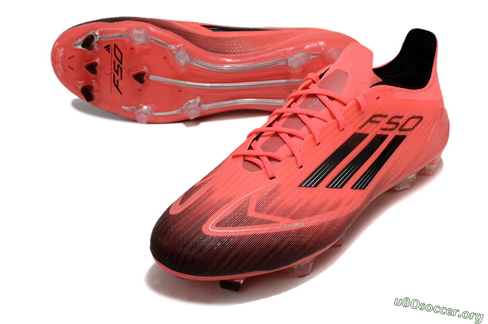 Adidas F50 Adizero FG Football Boots - Red/Black 0
