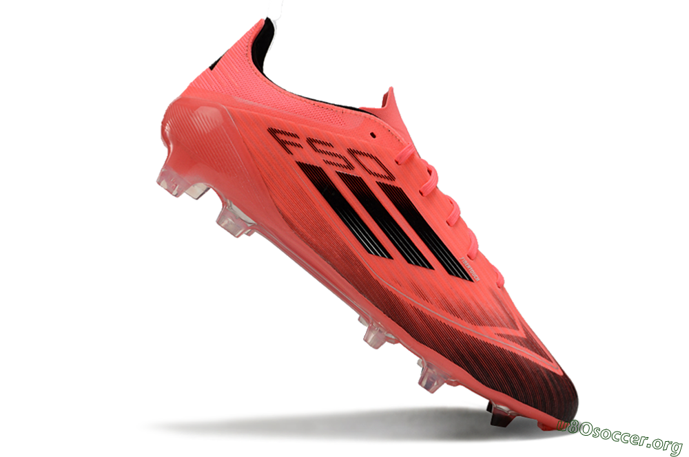 Adidas F50 Adizero FG Football Boots - Red/Black 4