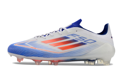Adidas F50 Adizero FG Football Boots - White/Blue/Pink