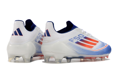 Adidas F50 Adizero FG Football Boots - White/Blue/Pink