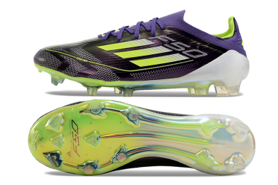 Adidas F50 Adizero FG Football Boots - Purple/Yellow/White