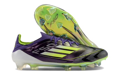 Adidas F50 Adizero FG Football Boots - Purple/Yellow/White