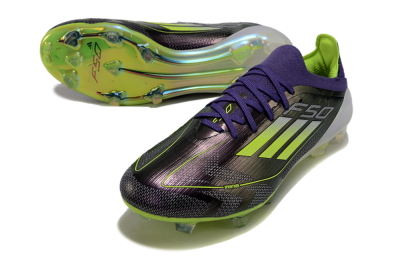 Adidas F50 Adizero FG Football Boots - Purple/Yellow/White