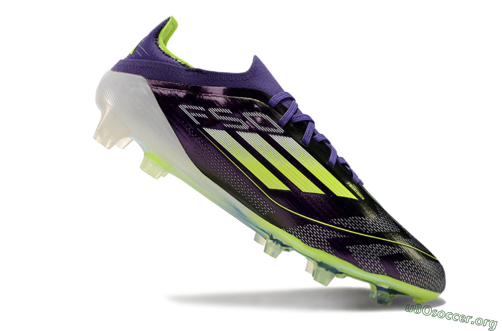 Adidas F50 Adizero FG Football Boots - Purple/Yellow/White 5