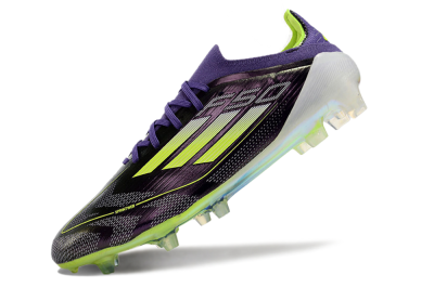 Adidas F50 Adizero FG Football Boots - Purple/Yellow/White