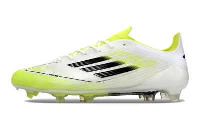 Adidas F50 Adizero FG Football Boots - White/Yellow/Black
