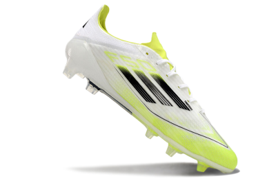 Adidas F50 Adizero FG Football Boots - White/Yellow/Black