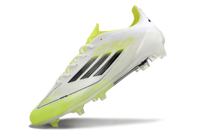 Adidas F50 Adizero FG Football Boots - White/Yellow/Black