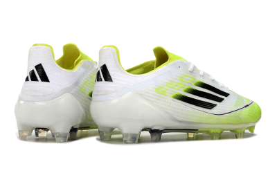 Adidas F50 Adizero FG Football Boots - White/Yellow/Black