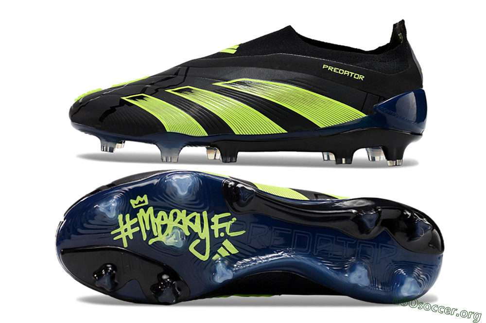 Adidas Predator Accuracy+ FG Football Boots - Black/Yellow/Blue 1