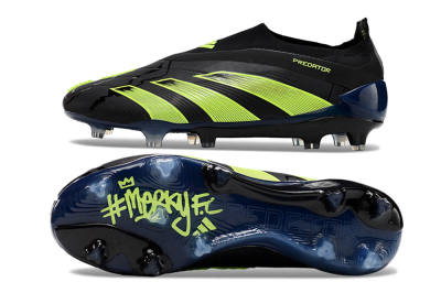 Adidas Predator Accuracy+ FG Football Boots - Black/Yellow/Blue