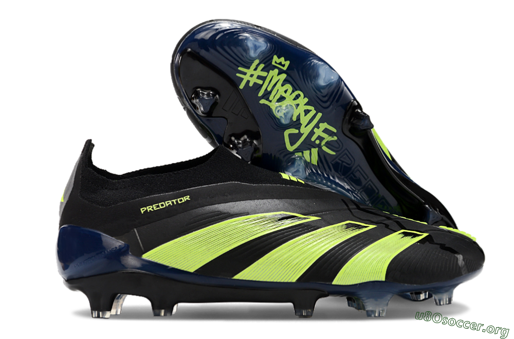 Adidas Predator Accuracy+ FG Football Boots - Black/Yellow/Blue 2