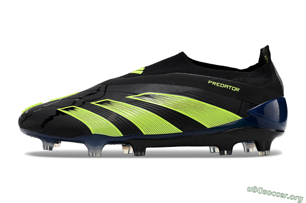Adidas Predator Accuracy+ FG Football Boots - Black/Yellow/Blue 3