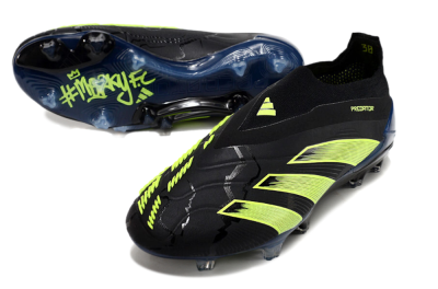 Adidas Predator Accuracy+ FG Football Boots - Black/Yellow/Blue