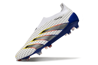 Adidas Predator Accuracy+ Laceless 24 Euphoria FG Football Boots - White/Silver/Blue