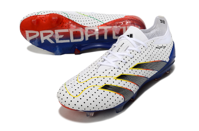 Adidas Predator 24 Elite Euphoria FG Football Boots - White/Silver/Blue