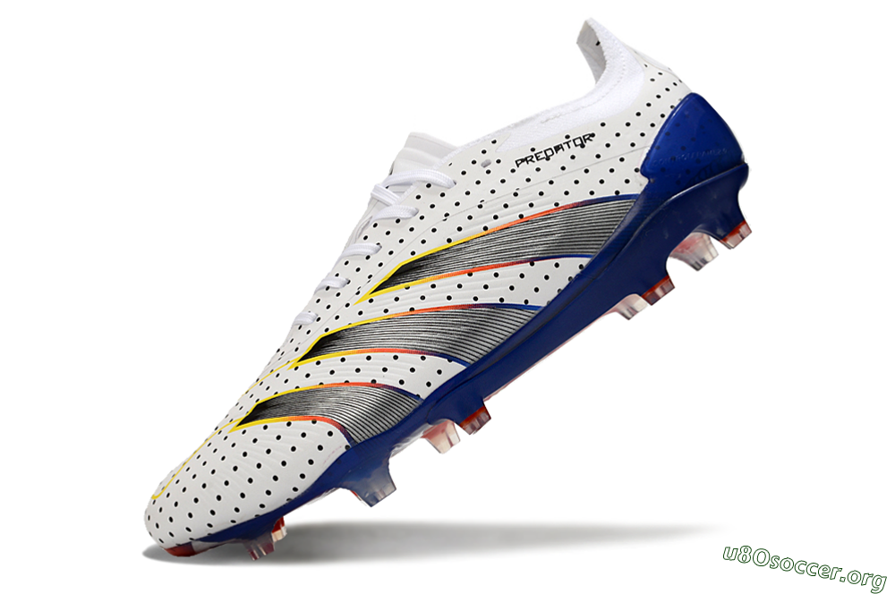 Adidas Predator 24 Elite Euphoria FG Football Boots - White/Silver/Blue 5