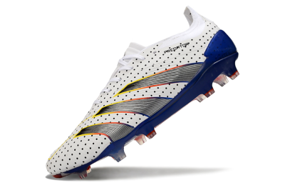 Adidas Predator 24 Elite Euphoria FG Football Boots - White/Silver/Blue