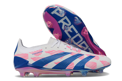 Adidas Predator Accuracy Elite FG Football Boots - White/Pink/Blue