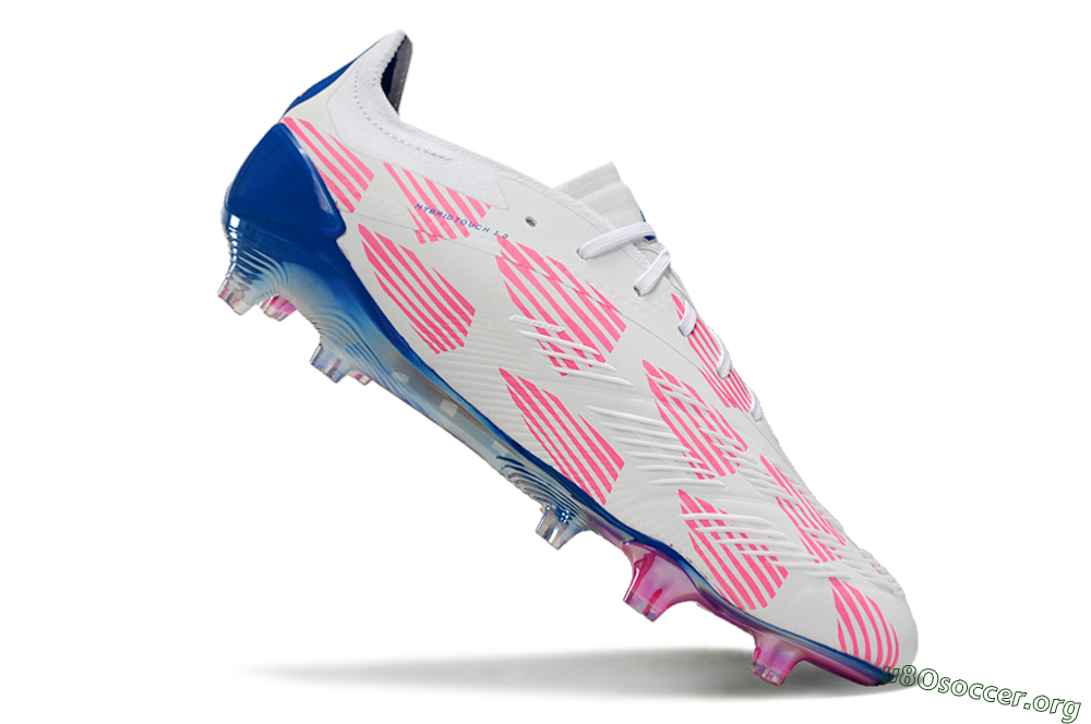 Adidas Predator Accuracy Elite FG Football Boots - White/Pink/Blue 4