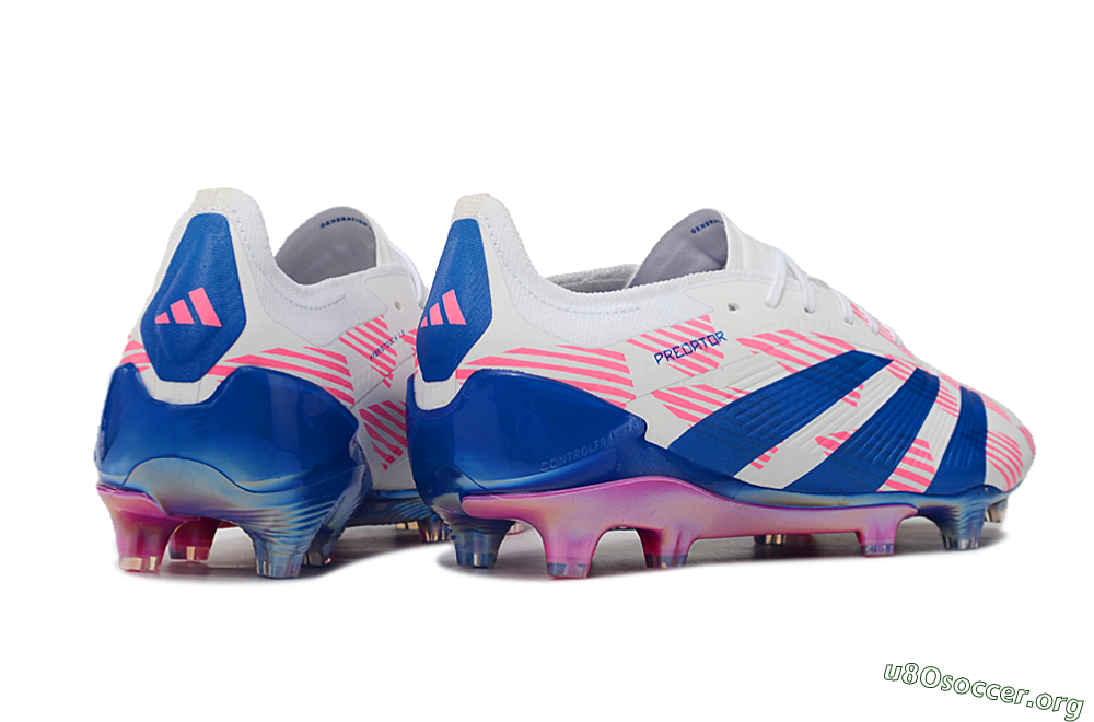Adidas Predator Accuracy Elite FG Football Boots - White/Pink/Blue 6