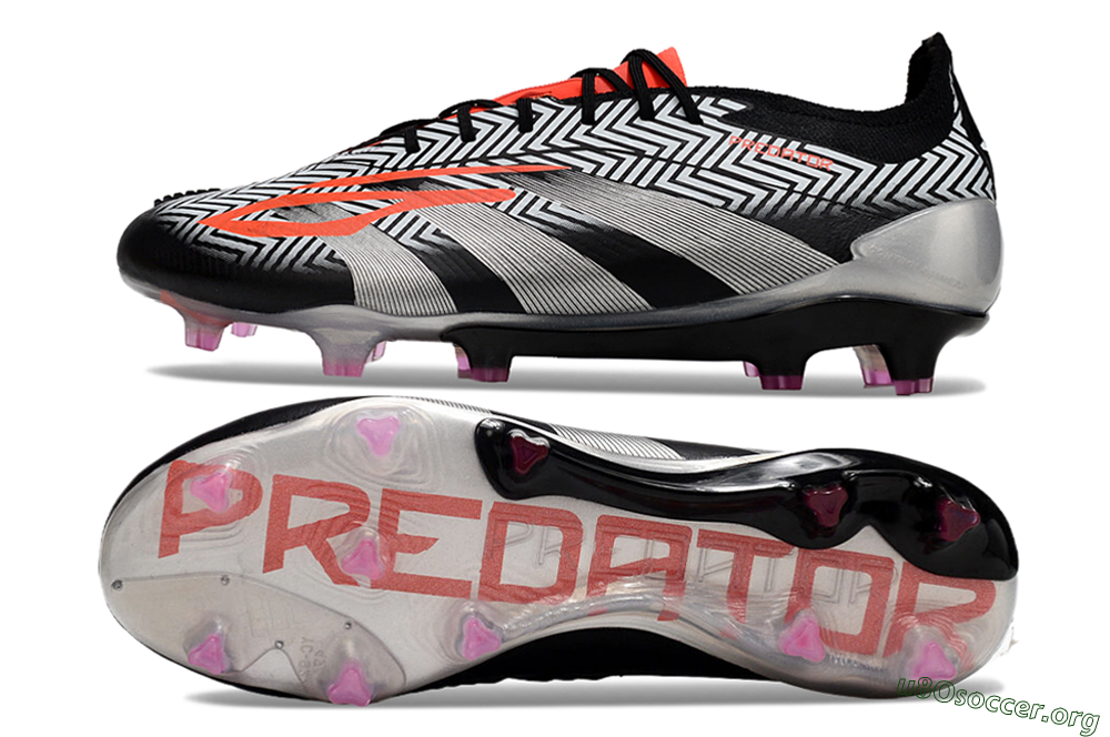 Adidas Predator Accuracy Elite FG Football Boots - White/Black/Red/Silver 1