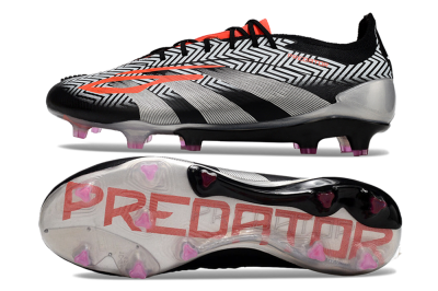 Adidas Predator Accuracy Elite FG Football Boots - White/Black/Red/Silver