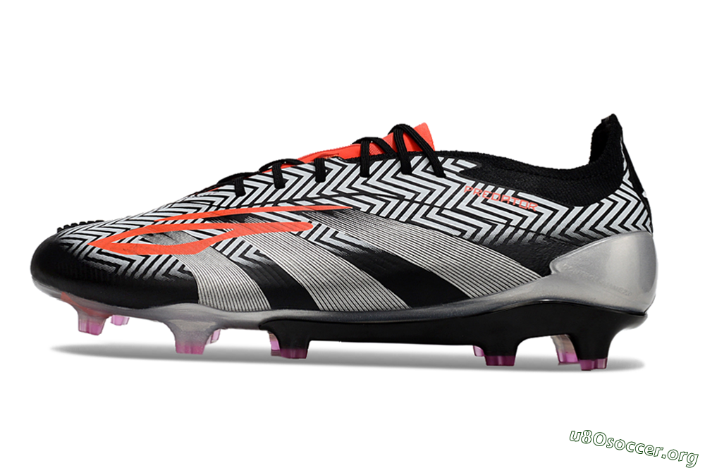 Adidas Predator Accuracy Elite FG Football Boots - White/Black/Red/Silver 3