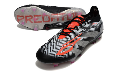Adidas Predator Accuracy Elite FG Football Boots - White/Black/Red/Silver