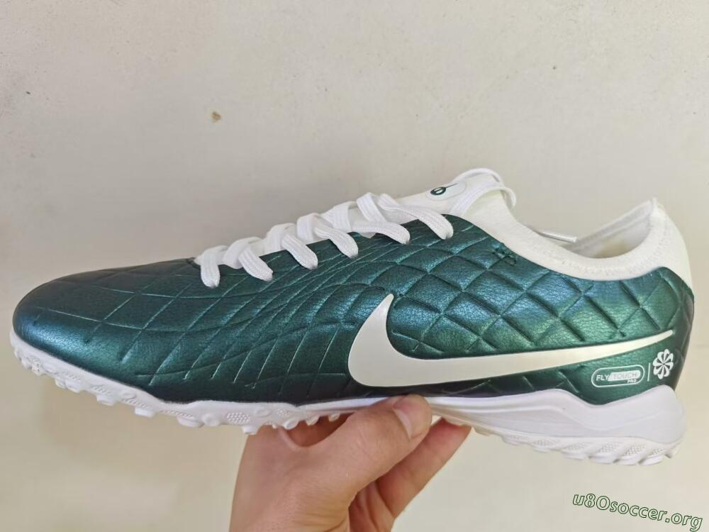 Nike Tiempo Legend 10 Elite TF Football Shoes - Jade/White