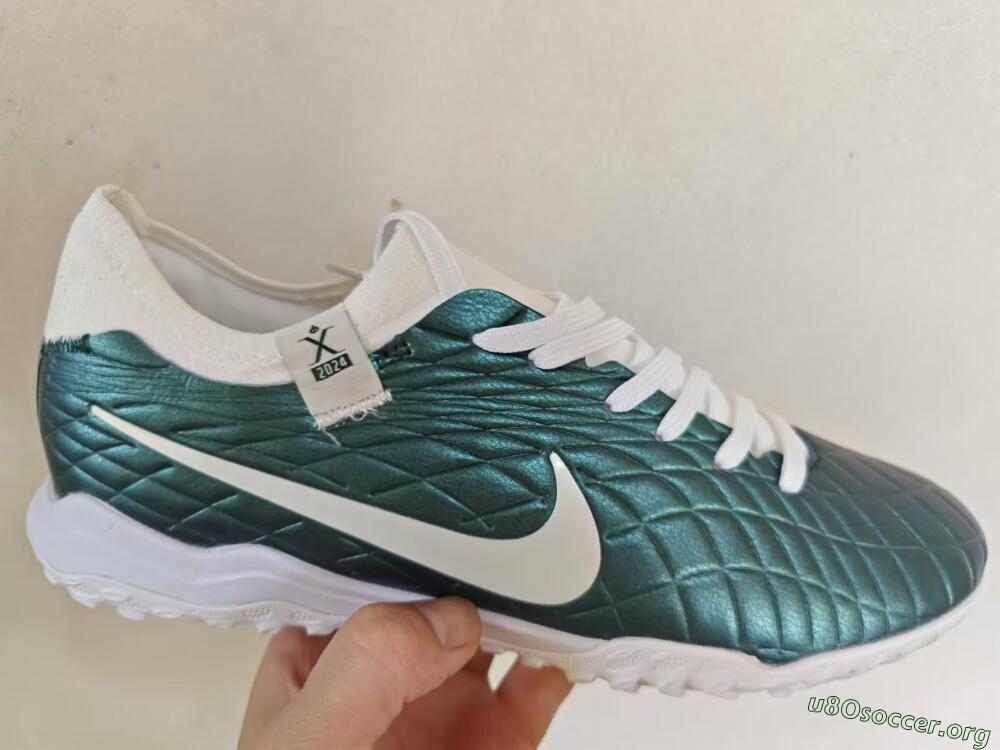Nike Tiempo Legend 10 Elite TF Football Shoes - Jade/White