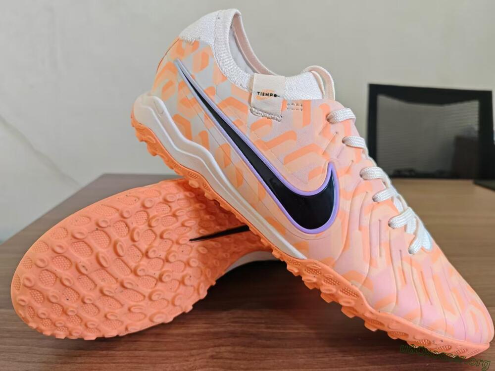 Nike Tiempo Legend 10 Elite TF Football Shoes - Orange/White/Black