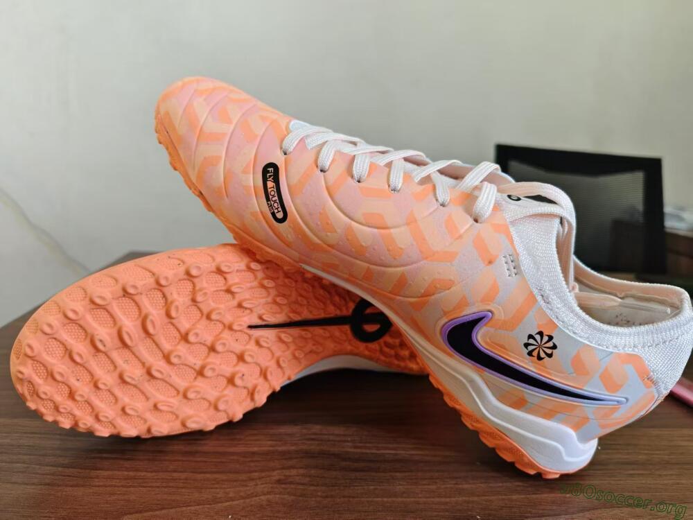 Nike Tiempo Legend 10 Elite TF Football Shoes - Orange/White/Black