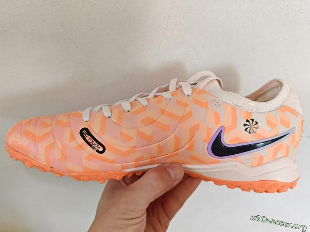 Nike Tiempo Legend 10 Elite TF Football Shoes - Orange/White/Black