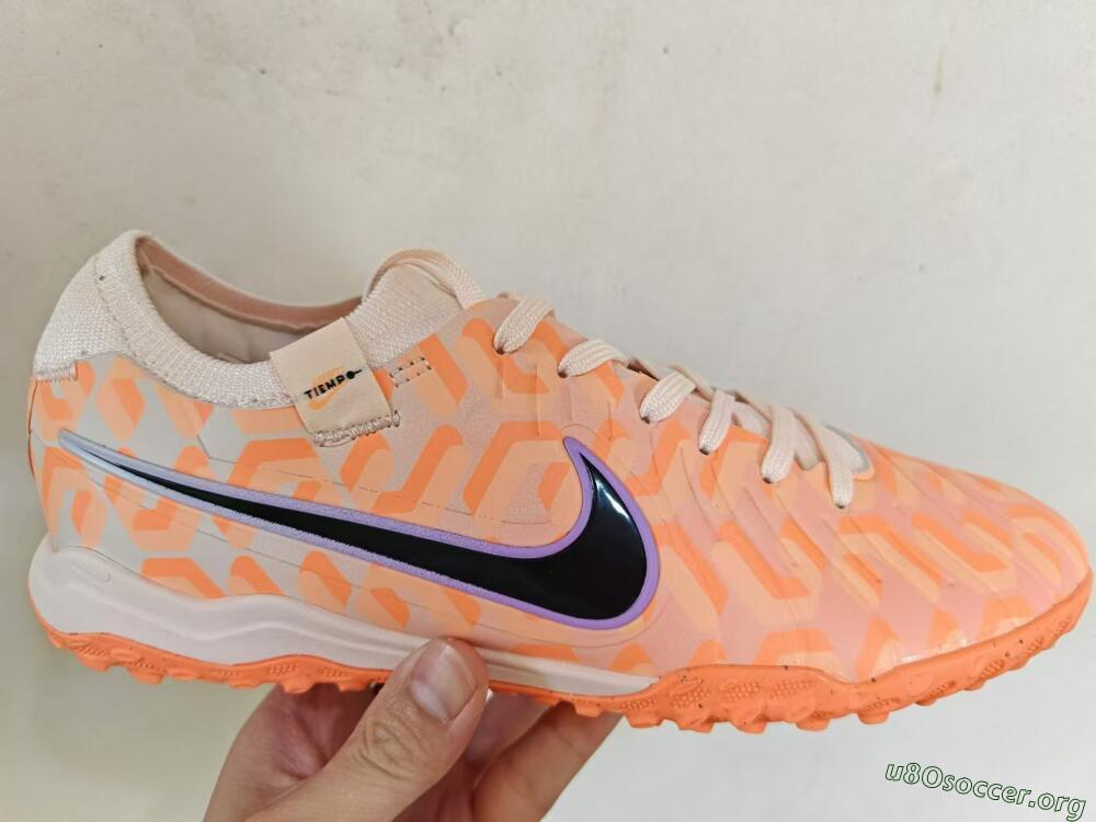 Nike Tiempo Legend 10 Elite TF Football Shoes - Orange/White/Black